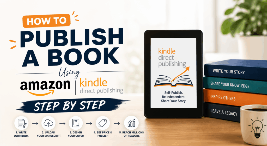 Step by step guide to publishing a book on Amazon Kindle Direct Publishing