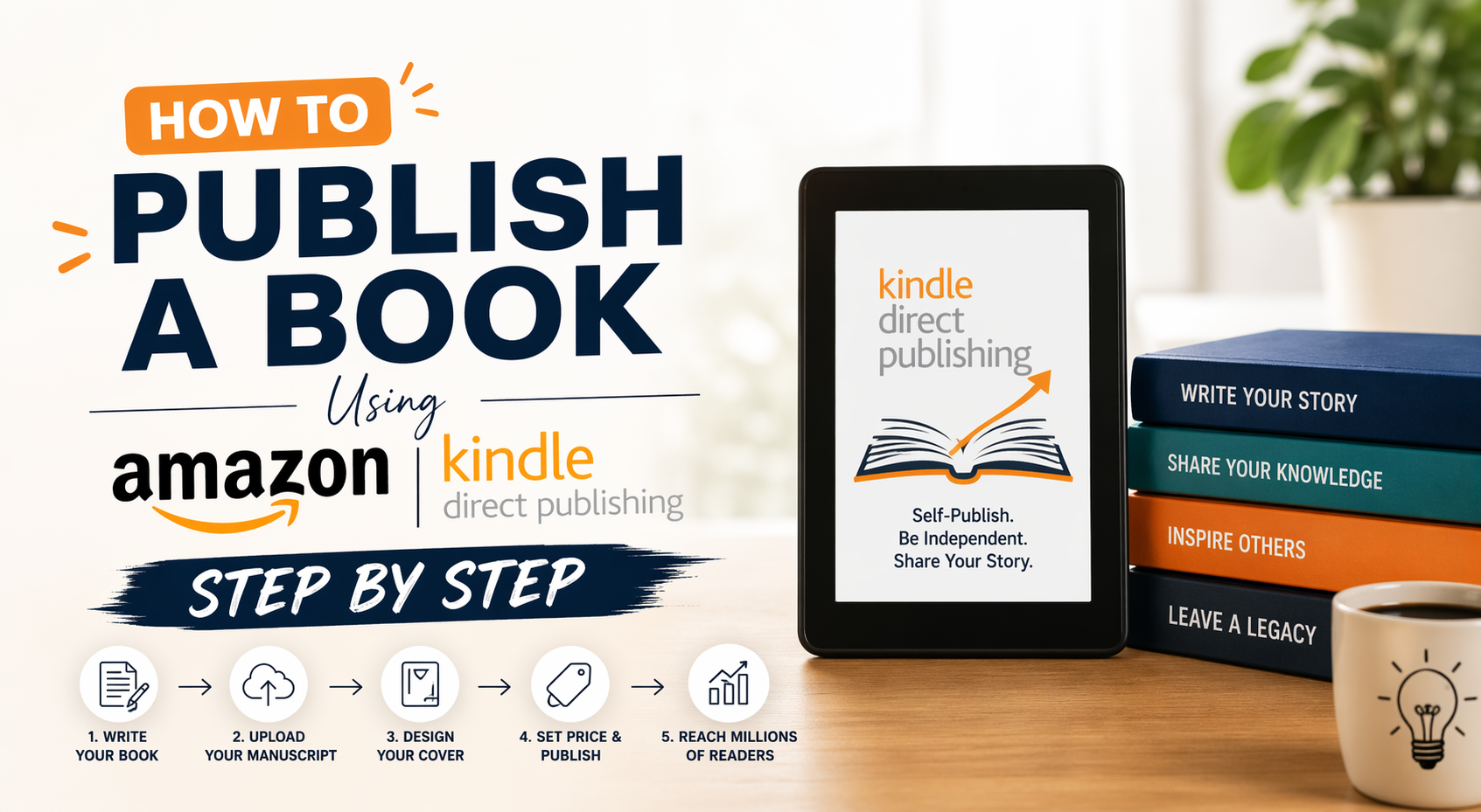 Step by step guide to publishing a book on Amazon Kindle Direct Publishing