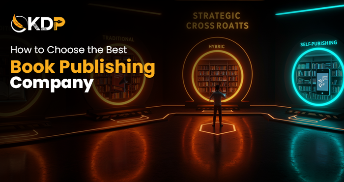 Author researching the best book publishing company in the USA for their first book