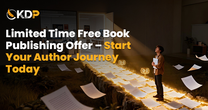 Free publishing offer USA for first-time authors by Kinetic Digital Publishers with professional book publishing support