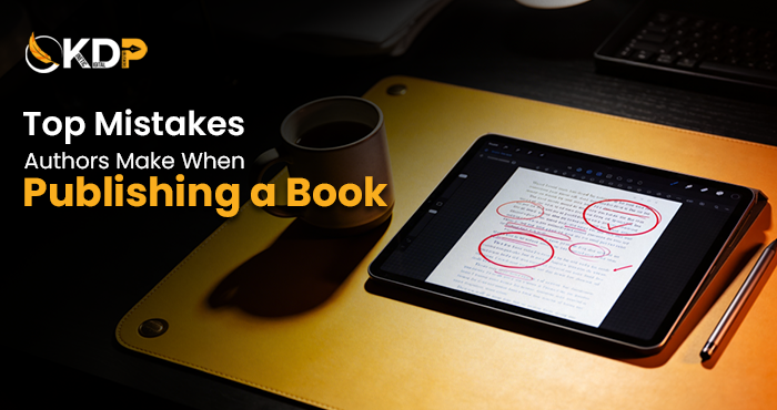 First-time author learning about top mistakes authors make when self publishing a book