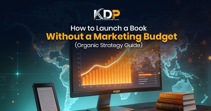 Book launch organic strategy guide for self-published authors with no marketing budget, Kinetic Digital Publishers
