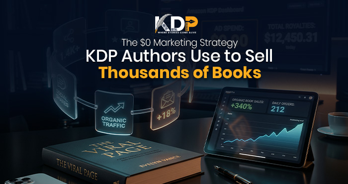 Free marketing strategy for KDP authors showing how to sell more books on Amazon without spending money on advertising