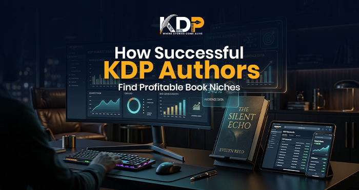 How KDP authors find profitable book niches using Amazon research and keyword analysis before publishing