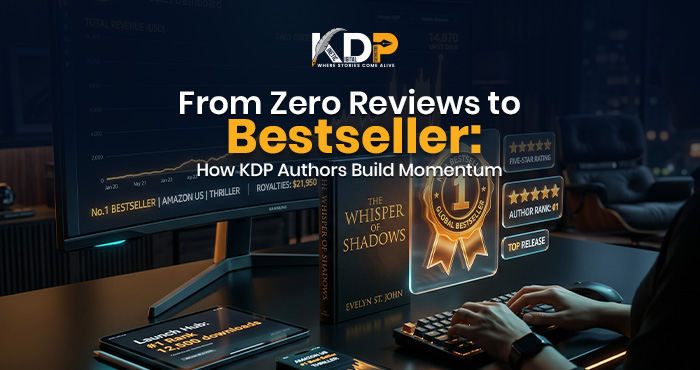 KDP author build momentum on Amazon from zero reviews to bestseller with a strong book launch strategy